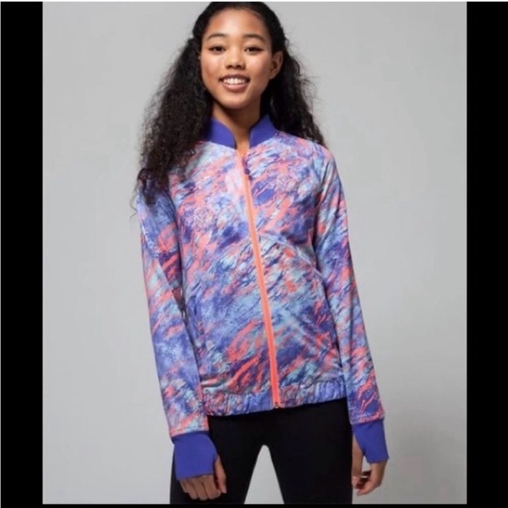 iviva by Lululemon Reversible Jacket Girl's size 10 pink and purple